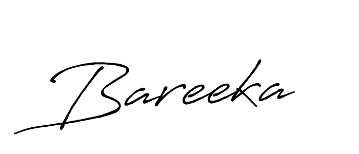 How to make Bareeka name signature. Use Antro_Vectra_Bolder style for creating short signs online. This is the latest handwritten sign. Bareeka signature style 7 images and pictures png