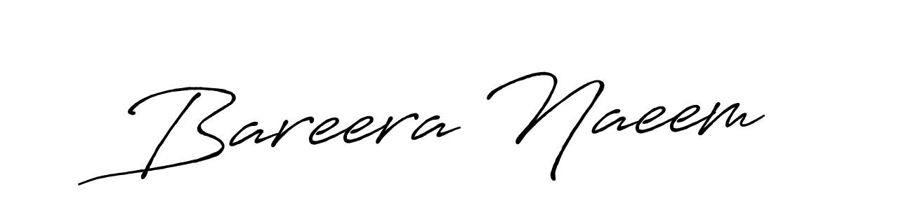 Bareera Naeem stylish signature style. Best Handwritten Sign (Antro_Vectra_Bolder) for my name. Handwritten Signature Collection Ideas for my name Bareera Naeem. Bareera Naeem signature style 7 images and pictures png