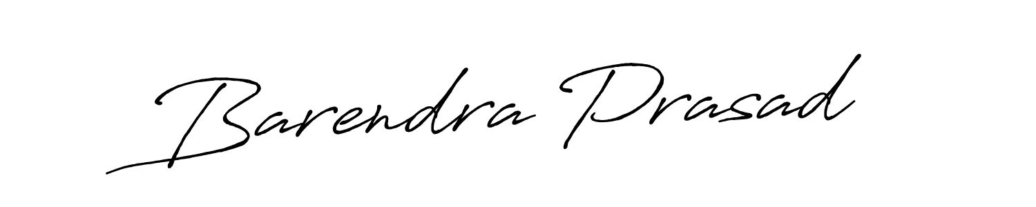 Make a beautiful signature design for name Barendra Prasad. With this signature (Antro_Vectra_Bolder) style, you can create a handwritten signature for free. Barendra Prasad signature style 7 images and pictures png