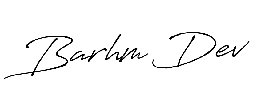 You should practise on your own different ways (Antro_Vectra_Bolder) to write your name (Barhm Dev) in signature. don't let someone else do it for you. Barhm Dev signature style 7 images and pictures png