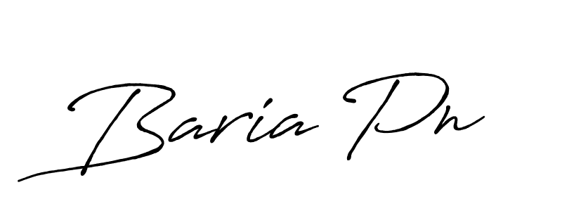 Create a beautiful signature design for name Baria Pn. With this signature (Antro_Vectra_Bolder) fonts, you can make a handwritten signature for free. Baria Pn signature style 7 images and pictures png