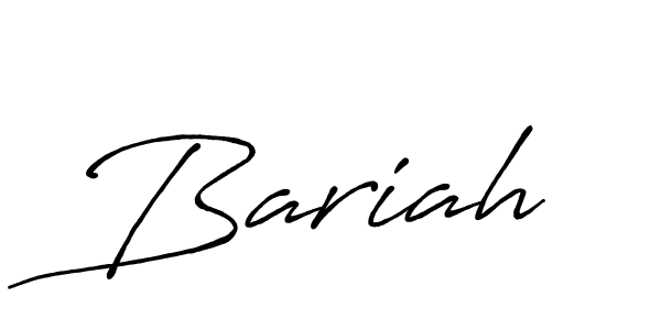 Design your own signature with our free online signature maker. With this signature software, you can create a handwritten (Antro_Vectra_Bolder) signature for name Bariah. Bariah signature style 7 images and pictures png