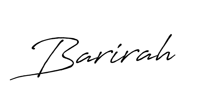Make a beautiful signature design for name Barirah. With this signature (Antro_Vectra_Bolder) style, you can create a handwritten signature for free. Barirah signature style 7 images and pictures png