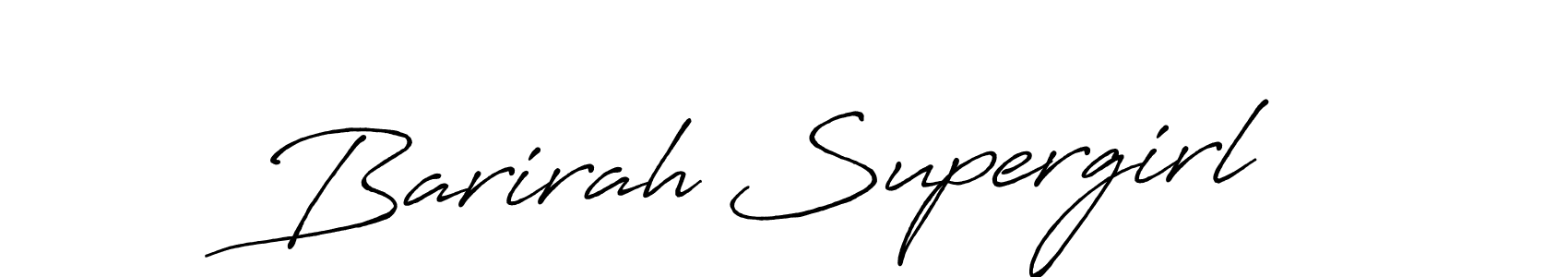 Barirah Supergirl stylish signature style. Best Handwritten Sign (Antro_Vectra_Bolder) for my name. Handwritten Signature Collection Ideas for my name Barirah Supergirl. Barirah Supergirl signature style 7 images and pictures png