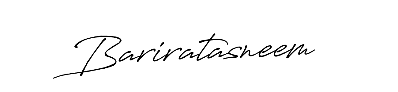 Create a beautiful signature design for name Bariratasneem. With this signature (Antro_Vectra_Bolder) fonts, you can make a handwritten signature for free. Bariratasneem signature style 7 images and pictures png