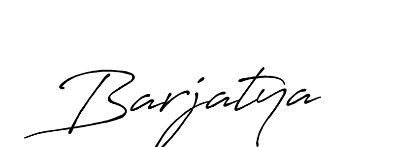 Design your own signature with our free online signature maker. With this signature software, you can create a handwritten (Antro_Vectra_Bolder) signature for name Barjatya. Barjatya signature style 7 images and pictures png