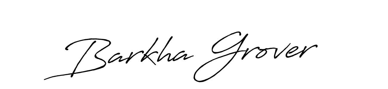 Antro_Vectra_Bolder is a professional signature style that is perfect for those who want to add a touch of class to their signature. It is also a great choice for those who want to make their signature more unique. Get Barkha Grover name to fancy signature for free. Barkha Grover signature style 7 images and pictures png