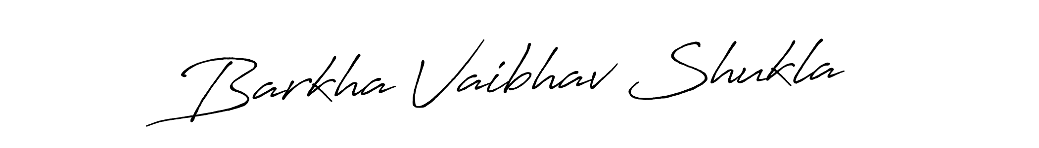 Barkha Vaibhav Shukla stylish signature style. Best Handwritten Sign (Antro_Vectra_Bolder) for my name. Handwritten Signature Collection Ideas for my name Barkha Vaibhav Shukla. Barkha Vaibhav Shukla signature style 7 images and pictures png