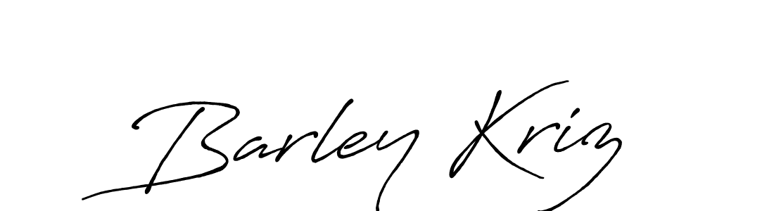 Once you've used our free online signature maker to create your best signature Antro_Vectra_Bolder style, it's time to enjoy all of the benefits that Barley Kriz name signing documents. Barley Kriz signature style 7 images and pictures png