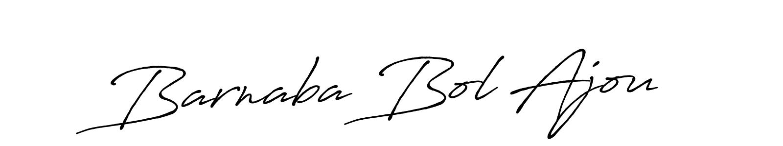 Design your own signature with our free online signature maker. With this signature software, you can create a handwritten (Antro_Vectra_Bolder) signature for name Barnaba Bol Ajou. Barnaba Bol Ajou signature style 7 images and pictures png