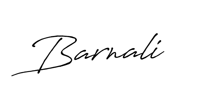 Create a beautiful signature design for name Barnali. With this signature (Antro_Vectra_Bolder) fonts, you can make a handwritten signature for free. Barnali signature style 7 images and pictures png