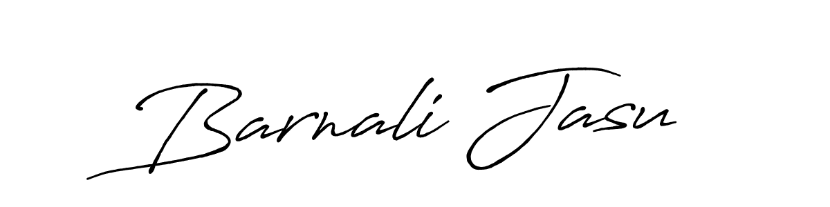 Make a beautiful signature design for name Barnali Jasu. With this signature (Antro_Vectra_Bolder) style, you can create a handwritten signature for free. Barnali Jasu signature style 7 images and pictures png