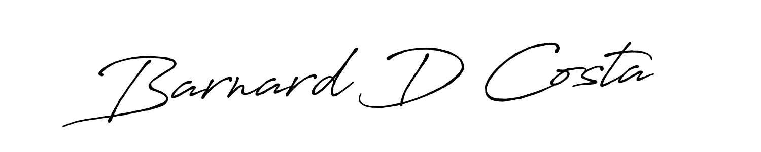 Make a beautiful signature design for name Barnard D Costa. With this signature (Antro_Vectra_Bolder) style, you can create a handwritten signature for free. Barnard D Costa signature style 7 images and pictures png