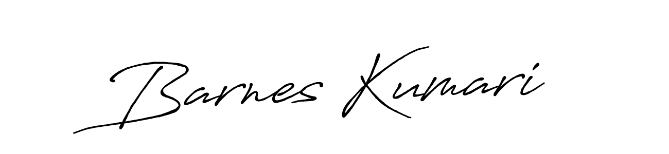Create a beautiful signature design for name Barnes Kumari. With this signature (Antro_Vectra_Bolder) fonts, you can make a handwritten signature for free. Barnes Kumari signature style 7 images and pictures png