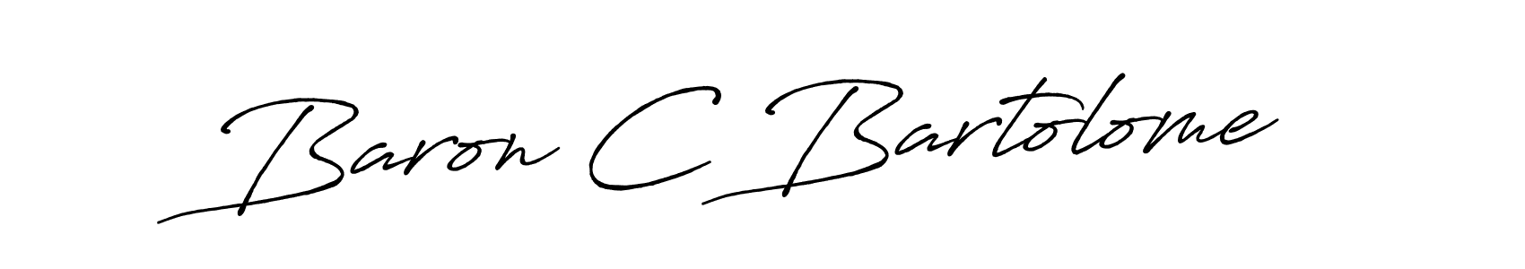 Use a signature maker to create a handwritten signature online. With this signature software, you can design (Antro_Vectra_Bolder) your own signature for name Baron C Bartolome. Baron C Bartolome signature style 7 images and pictures png