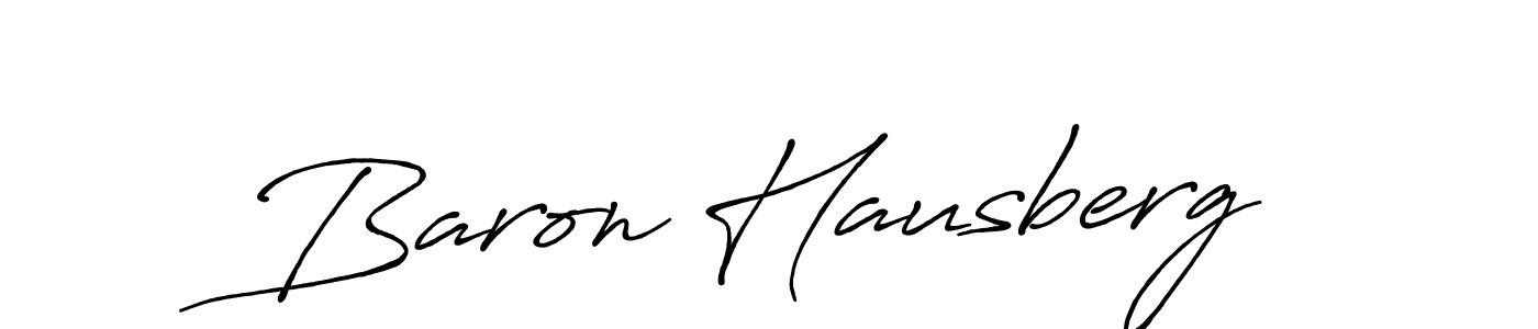 How to make Baron Hausberg name signature. Use Antro_Vectra_Bolder style for creating short signs online. This is the latest handwritten sign. Baron Hausberg signature style 7 images and pictures png
