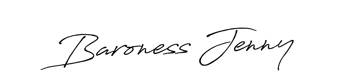 Also we have Baroness Jenny name is the best signature style. Create professional handwritten signature collection using Antro_Vectra_Bolder autograph style. Baroness Jenny signature style 7 images and pictures png