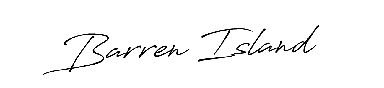 The best way (Antro_Vectra_Bolder) to make a short signature is to pick only two or three words in your name. The name Barren Island include a total of six letters. For converting this name. Barren Island signature style 7 images and pictures png