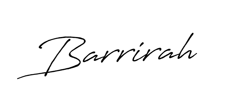 The best way (Antro_Vectra_Bolder) to make a short signature is to pick only two or three words in your name. The name Barrirah include a total of six letters. For converting this name. Barrirah signature style 7 images and pictures png