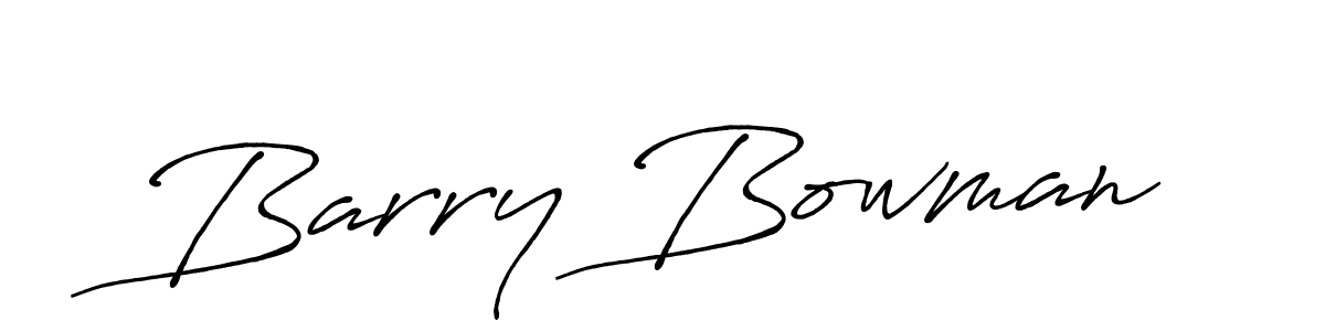 Make a beautiful signature design for name Barry Bowman. With this signature (Antro_Vectra_Bolder) style, you can create a handwritten signature for free. Barry Bowman signature style 7 images and pictures png