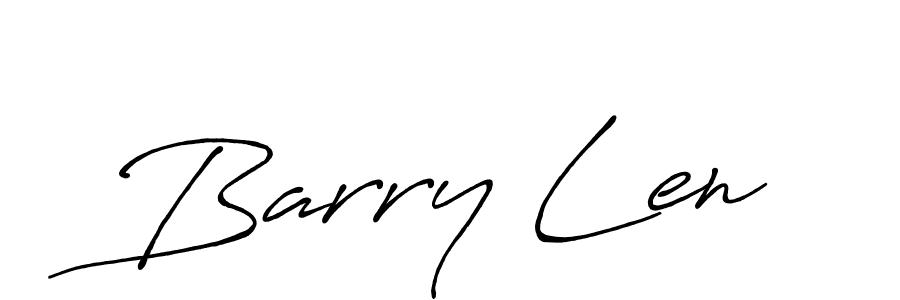 Make a beautiful signature design for name Barry Len. With this signature (Antro_Vectra_Bolder) style, you can create a handwritten signature for free. Barry Len signature style 7 images and pictures png