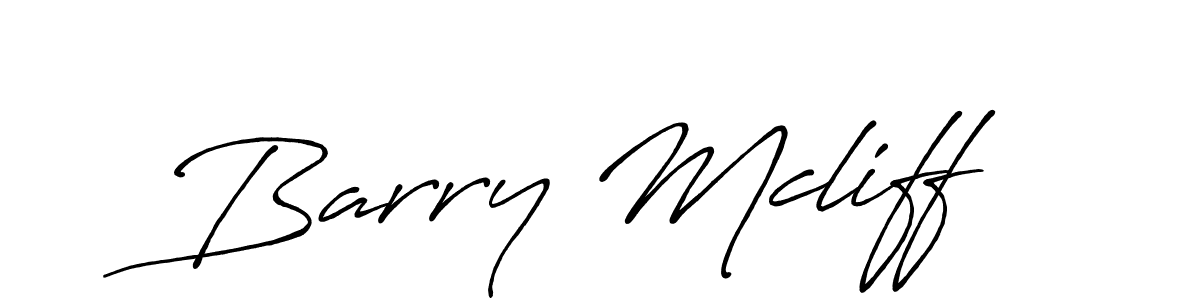 Design your own signature with our free online signature maker. With this signature software, you can create a handwritten (Antro_Vectra_Bolder) signature for name Barry Mcliff. Barry Mcliff signature style 7 images and pictures png