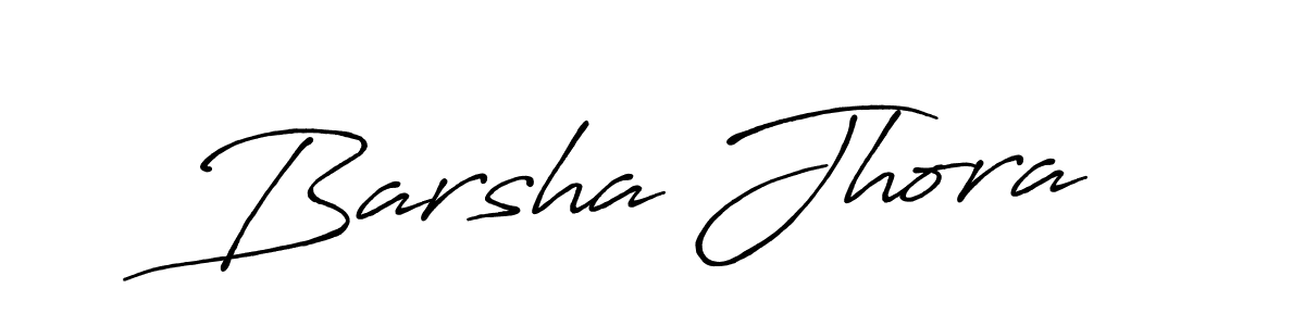 Create a beautiful signature design for name Barsha Jhora. With this signature (Antro_Vectra_Bolder) fonts, you can make a handwritten signature for free. Barsha Jhora signature style 7 images and pictures png