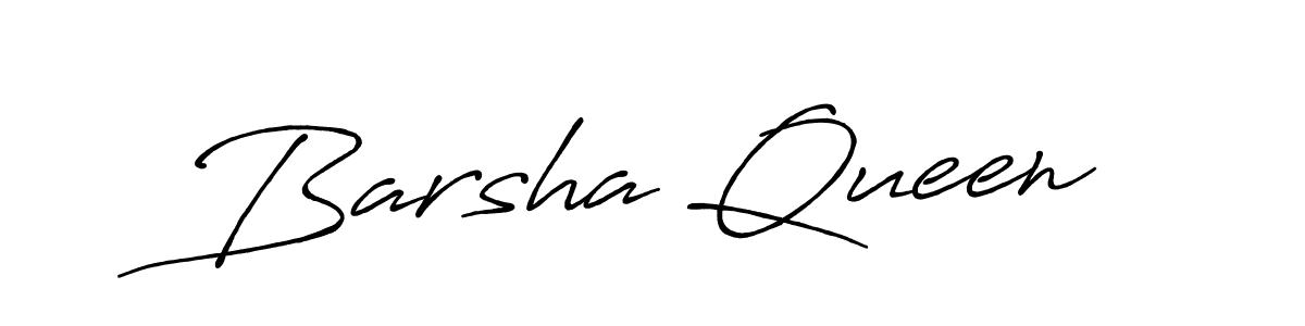 Create a beautiful signature design for name Barsha Queen. With this signature (Antro_Vectra_Bolder) fonts, you can make a handwritten signature for free. Barsha Queen signature style 7 images and pictures png