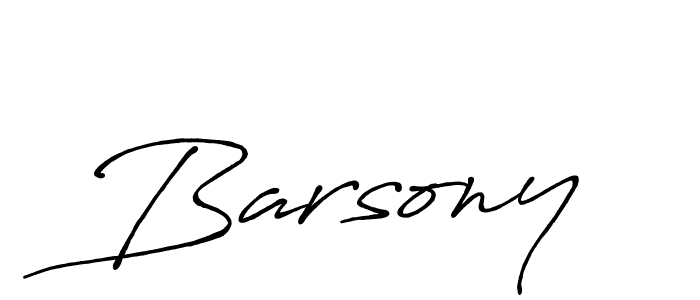 Also we have Barsony name is the best signature style. Create professional handwritten signature collection using Antro_Vectra_Bolder autograph style. Barsony signature style 7 images and pictures png