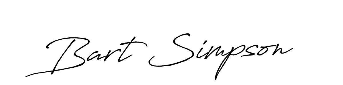 How to make Bart Simpson signature? Antro_Vectra_Bolder is a professional autograph style. Create handwritten signature for Bart Simpson name. Bart Simpson signature style 7 images and pictures png