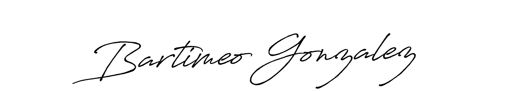 The best way (Antro_Vectra_Bolder) to make a short signature is to pick only two or three words in your name. The name Bartimeo Gonzalez include a total of six letters. For converting this name. Bartimeo Gonzalez signature style 7 images and pictures png