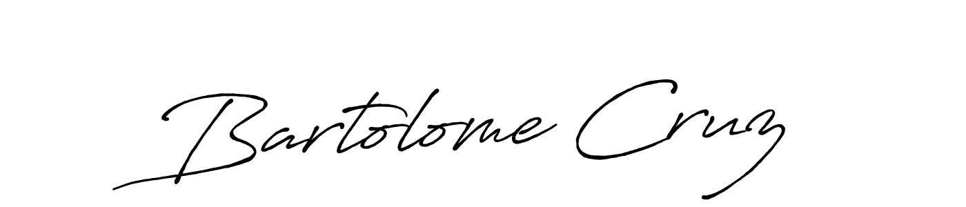 Create a beautiful signature design for name Bartolome Cruz. With this signature (Antro_Vectra_Bolder) fonts, you can make a handwritten signature for free. Bartolome Cruz signature style 7 images and pictures png