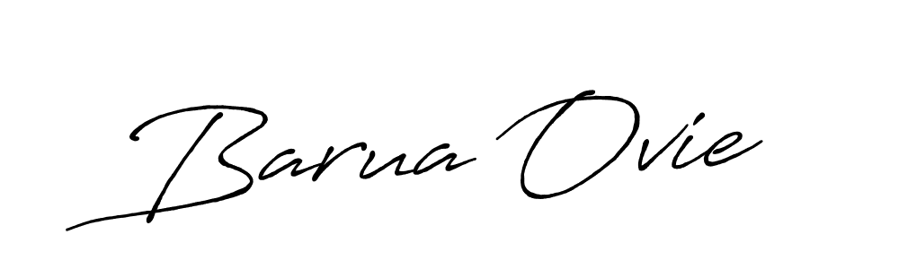 The best way (Antro_Vectra_Bolder) to make a short signature is to pick only two or three words in your name. The name Barua Ovie include a total of six letters. For converting this name. Barua Ovie signature style 7 images and pictures png