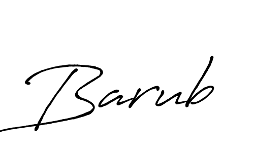 How to make Barub name signature. Use Antro_Vectra_Bolder style for creating short signs online. This is the latest handwritten sign. Barub signature style 7 images and pictures png