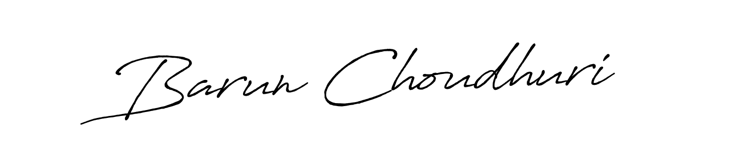 Use a signature maker to create a handwritten signature online. With this signature software, you can design (Antro_Vectra_Bolder) your own signature for name Barun Choudhuri. Barun Choudhuri signature style 7 images and pictures png