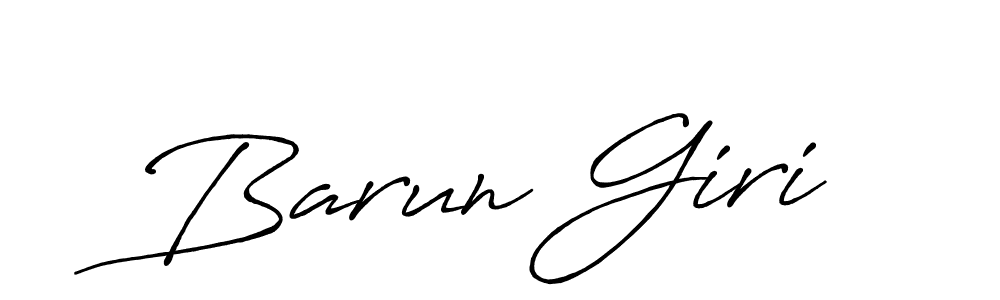 How to make Barun Giri signature? Antro_Vectra_Bolder is a professional autograph style. Create handwritten signature for Barun Giri name. Barun Giri signature style 7 images and pictures png