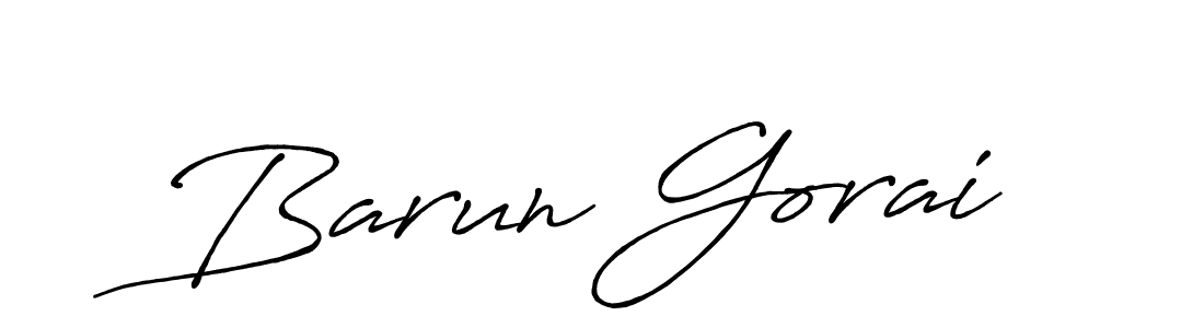 Create a beautiful signature design for name Barun Gorai. With this signature (Antro_Vectra_Bolder) fonts, you can make a handwritten signature for free. Barun Gorai signature style 7 images and pictures png