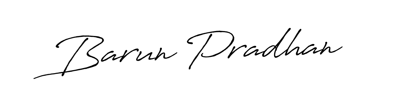 Make a beautiful signature design for name Barun Pradhan. With this signature (Antro_Vectra_Bolder) style, you can create a handwritten signature for free. Barun Pradhan signature style 7 images and pictures png