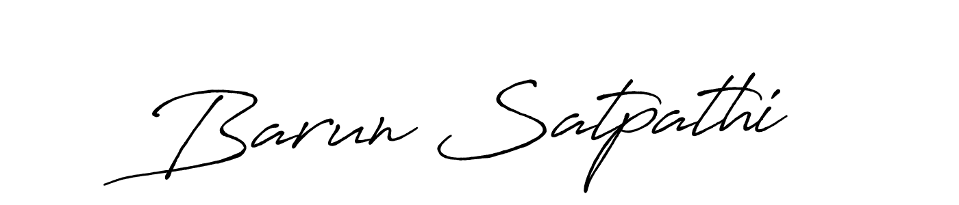 How to make Barun Satpathi signature? Antro_Vectra_Bolder is a professional autograph style. Create handwritten signature for Barun Satpathi name. Barun Satpathi signature style 7 images and pictures png