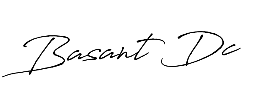 Design your own signature with our free online signature maker. With this signature software, you can create a handwritten (Antro_Vectra_Bolder) signature for name Basant Dc. Basant Dc signature style 7 images and pictures png