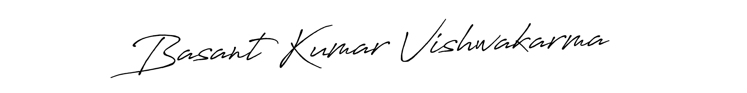 Basant Kumar Vishwakarma stylish signature style. Best Handwritten Sign (Antro_Vectra_Bolder) for my name. Handwritten Signature Collection Ideas for my name Basant Kumar Vishwakarma. Basant Kumar Vishwakarma signature style 7 images and pictures png