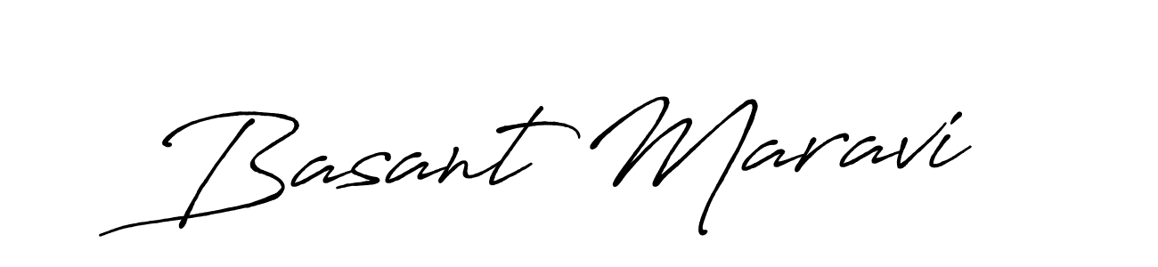 Also You can easily find your signature by using the search form. We will create Basant Maravi name handwritten signature images for you free of cost using Antro_Vectra_Bolder sign style. Basant Maravi signature style 7 images and pictures png