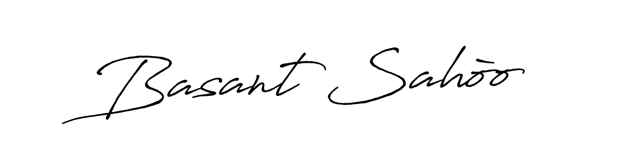 Make a beautiful signature design for name Basant Sahòo. Use this online signature maker to create a handwritten signature for free. Basant Sahòo signature style 7 images and pictures png