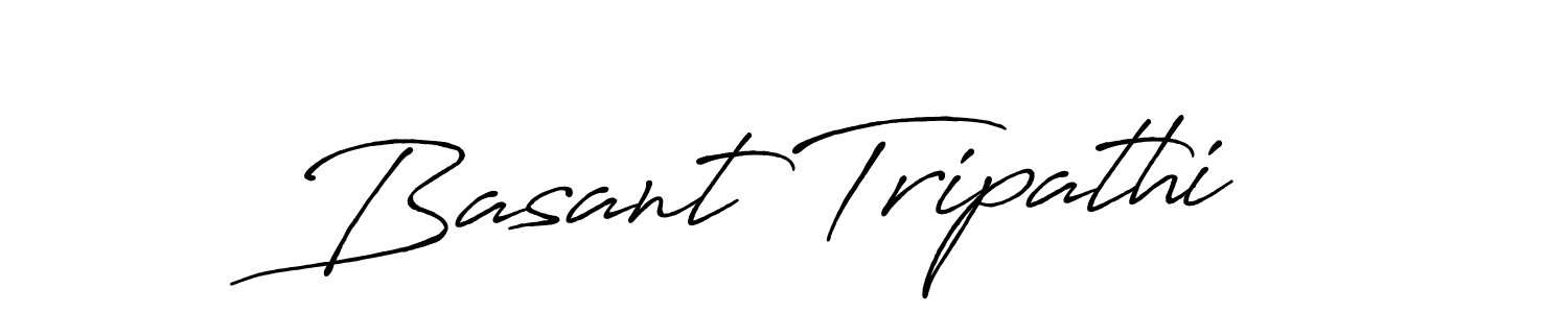 Basant Tripathi stylish signature style. Best Handwritten Sign (Antro_Vectra_Bolder) for my name. Handwritten Signature Collection Ideas for my name Basant Tripathi. Basant Tripathi signature style 7 images and pictures png