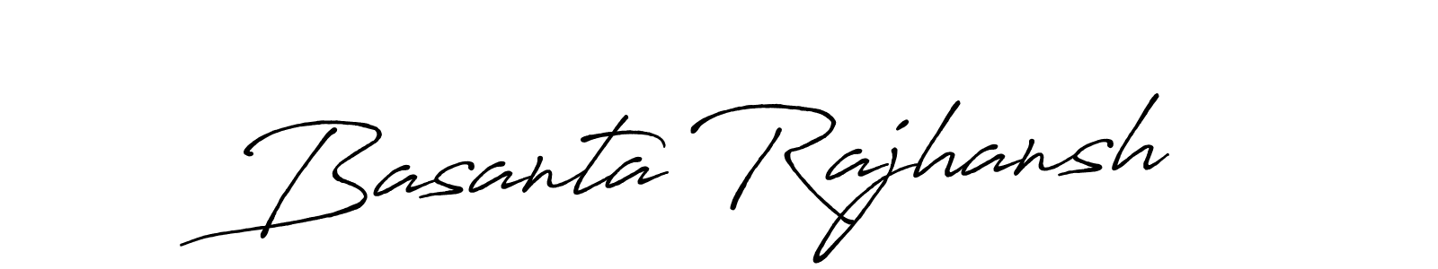 Basanta Rajhansh stylish signature style. Best Handwritten Sign (Antro_Vectra_Bolder) for my name. Handwritten Signature Collection Ideas for my name Basanta Rajhansh. Basanta Rajhansh signature style 7 images and pictures png