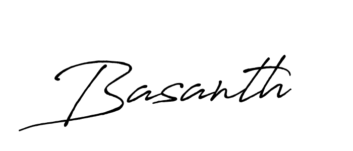 Make a beautiful signature design for name Basanth. Use this online signature maker to create a handwritten signature for free. Basanth signature style 7 images and pictures png