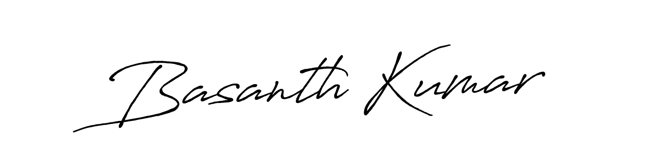 Use a signature maker to create a handwritten signature online. With this signature software, you can design (Antro_Vectra_Bolder) your own signature for name Basanth Kumar. Basanth Kumar signature style 7 images and pictures png