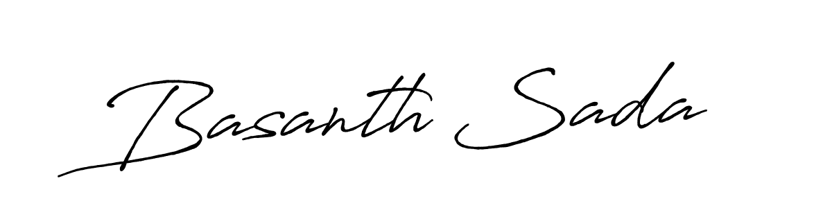 You should practise on your own different ways (Antro_Vectra_Bolder) to write your name (Basanth Sada) in signature. don't let someone else do it for you. Basanth Sada signature style 7 images and pictures png