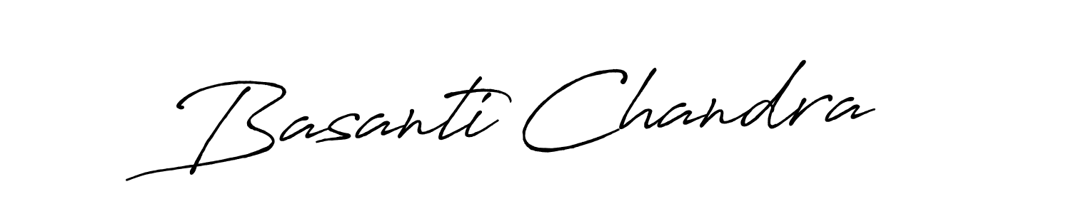 Create a beautiful signature design for name Basanti Chandra. With this signature (Antro_Vectra_Bolder) fonts, you can make a handwritten signature for free. Basanti Chandra signature style 7 images and pictures png