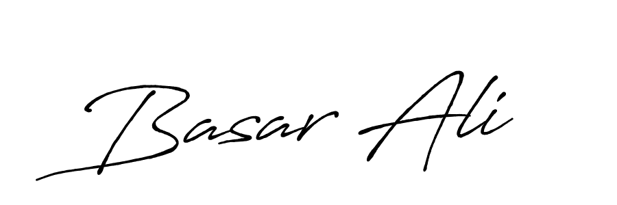 Design your own signature with our free online signature maker. With this signature software, you can create a handwritten (Antro_Vectra_Bolder) signature for name Basar Ali. Basar Ali signature style 7 images and pictures png